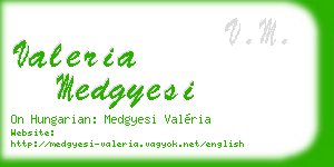 valeria medgyesi business card